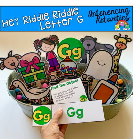 "Hey Riddle Riddle" Letter G Activities For The Sensory Bin