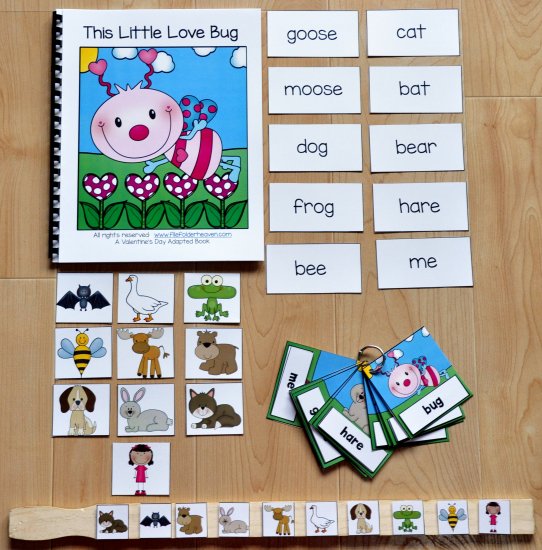 This Little Love Bug Adapted Book and Vocabulary Activities - Click Image to Close