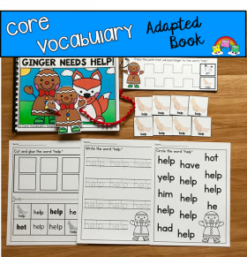 "Ginger Needs Help!" (Working With Core Vocabulary)