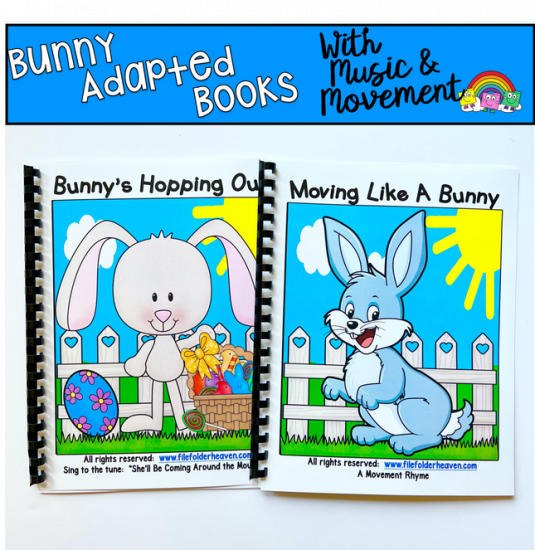 "Bunny's Hopping Out" Adapted Song Book - Click Image to Close
