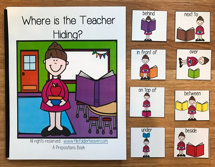 "Where is the Teacher Hiding?" Back to School Adapted Book - Click Image to Close