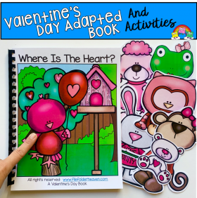 "Where is the Heart?" Valentine's Day Adapted Book