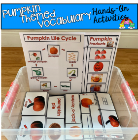 Pumpkin Themed Vocabulary Tasks (W/Real Photos)