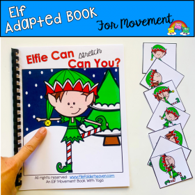"Elfie Can Can You" Movement And Imitation Book