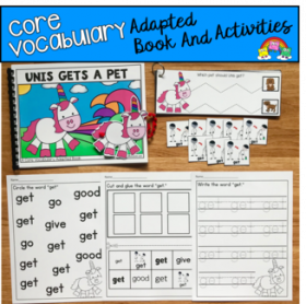 "Unis Gets A Pet" (Working With Core Vocabulary)