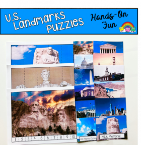 U.S. Landmarks Puzzles (W/Real Photos)