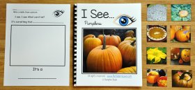 "I See" Pumpkins Adapted Book (w/Real Photos)