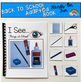 "I See" Things At School Adapted Book (w/Real Photos)
