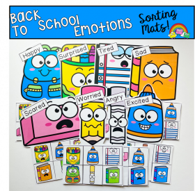 Back To School Emotions Sorting Mats 2