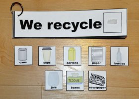 "We Recycle" Flip Strips
