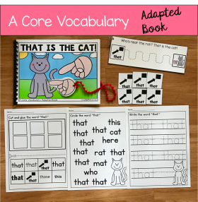 "That Is The Cat!" (Working With Core Vocabulary)