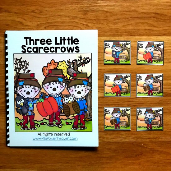 Three Little Scarecrows Adapted Book