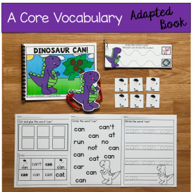 "Dinosaur Can!" (Working With Core Vocabulary)