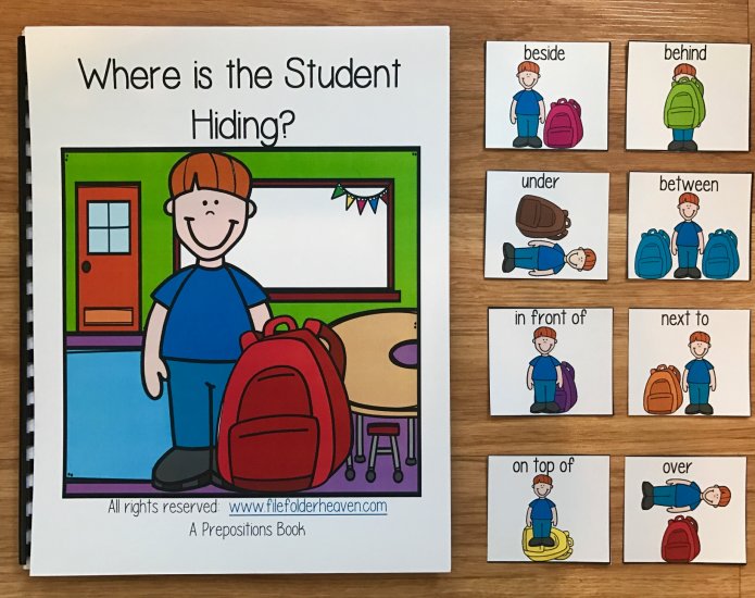"Where is the Student Hiding?" Back to School Adapted Book - Click Image to Close