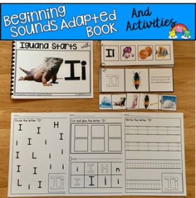 "Iguana Starts With I" (Beginning Sounds Book And Activities)