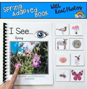 "I See" Spring Adapted Book (w/Real Photos)