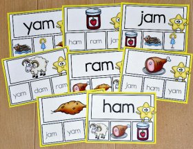 Word Families Task Cards