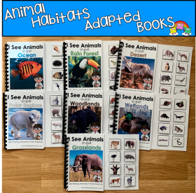 Simple Science Adapted Books: Identifying Animals and Habitats