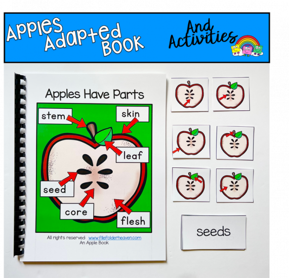 Apples Have Parts Adapted Book and Vocabulary Activities - Click Image to Close