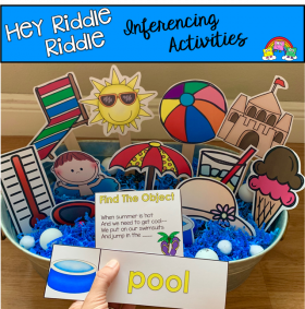 "Hey Riddle Riddle" Summer Themed Activities For The Sensory Bin