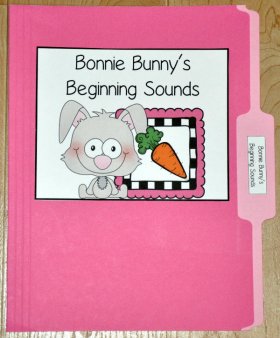 Bonnie Bunny's Beginning Sounds File Folder Games
