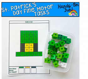 St. Patrick's Day Snap Cubes Activities
