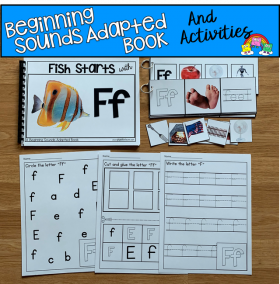 "Fish Starts With F" (Beginning Sounds Adapted Book)