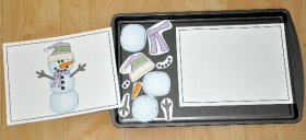 Build a Snowman II Cookie Sheet Activity