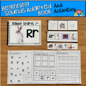"Rabbit Starts With R" (Beginning Sounds Adapted Book)