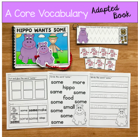 "Hippo Wants Some" (Working With Core Vocabulary)