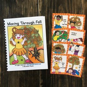 Fall Themed Movement Book (And Cards!)