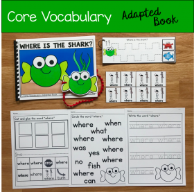 "Where Is The Shark?" (Working With Core Vocabulary)