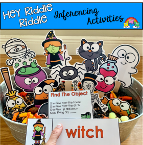 "Hey Riddle Riddle" Halloween Activities For The Sensory Bin