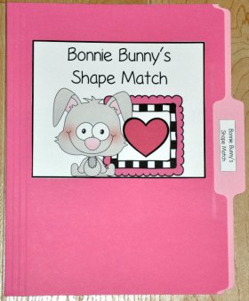 Bonnie Bunny's Shapes Match File Folder Games