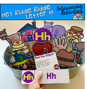 "Hey Riddle Riddle" Letter H Activities For The Sensory Bin