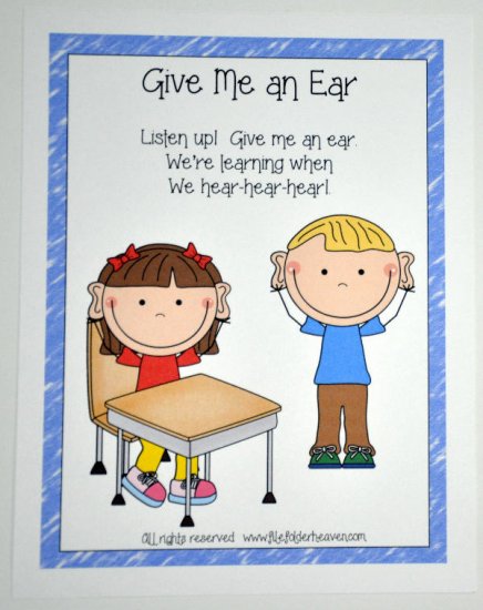 Give Me An Ear Poster - Click Image to Close