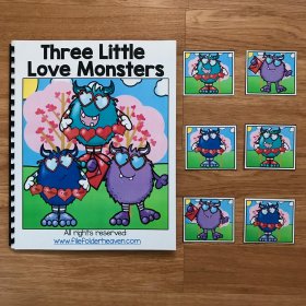 "Three Little Love Monsters" Adapted Book