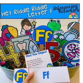 "Hey Riddle Riddle" Letter F Activities For the Sensory Bin