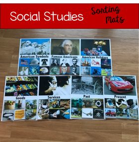Social Studies Sorting Mats (w/Real Photos)