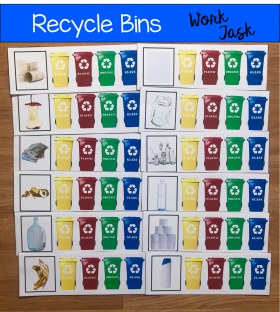 Recycle Bins Work Task (W/Real Photos)