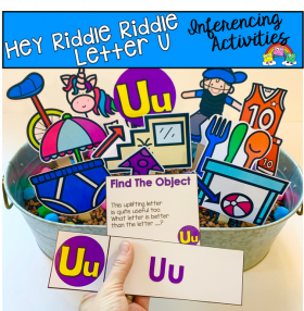 "Hey Riddle Riddle" Letter U Activities For The Sensory Bin