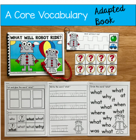 "What Will Robot Ride?" (Working With Core Vocabulary)