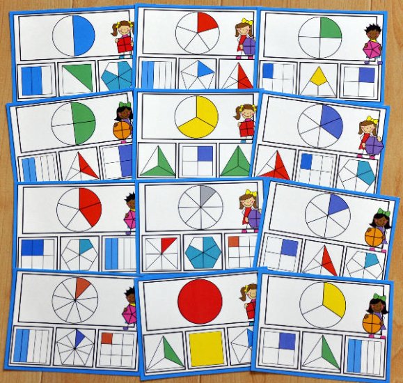Fractions Task Cards - Click Image to Close