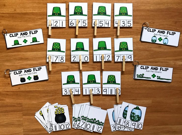 Simple Math Centers for St. Patrick's Day - Click Image to Close