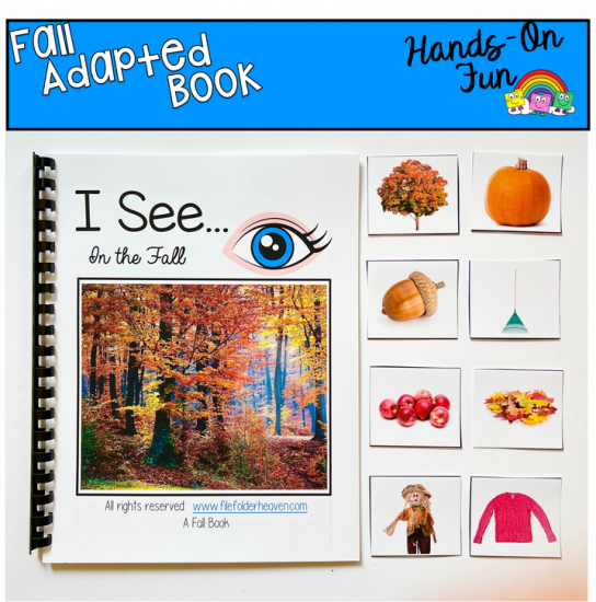 "I See" Fall Adapted Book (w/Real Photos) - Click Image to Close
