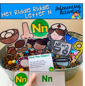"Hey Riddle Riddle" Letter N Activities For The Sensory Bin