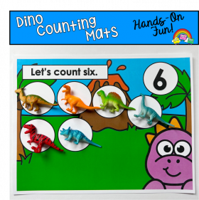 Dinosaur Counting Mats