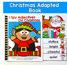 Christmas Adapted Book: I Spy Adjectives On Christmas