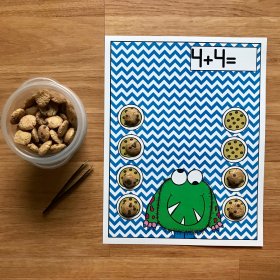 Monster Themed Cookie Cereal Math