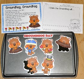 Groundhog Day Cookie Sheet Story and Writing Activity